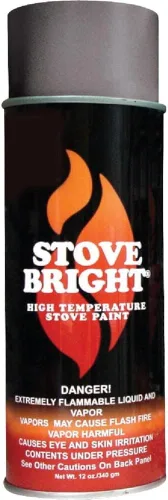 Miniatura 13 de Pintura en aerosol Stove Bright de alta temperatura, metálica, hasta 1200 grados, 12 onzas (paquete de 1), 6304 - negro liso sin brillo 6304 - Negro