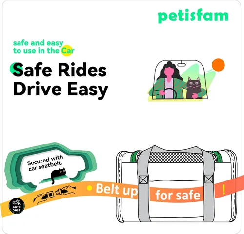 Miniatura 5 de Transportador suave para gatos medianos y perros pequeños con cama acogedora, 3 puertas, entrada superior, aprobado por aerolíneas, a prueba de Menta