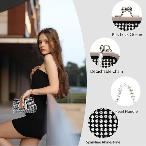Miniatura 4 de Lostars Evening Clutch Purses for Women Clutch Evening Bag for Wedding and Party
