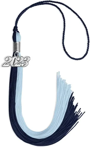 Miniatura 16 de Endea Graduation Borla de doble color con gota de fecha plateada (negro/oro antiguo, 2025)