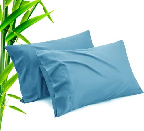 Miniatura 25 de Fundas de Almohada Tamaño Queen Paquete de 2, Fundas de Almohada de Rayón de Bambú Refrescantes con Cierre de Sobre, Fundas de Almohada Frescas