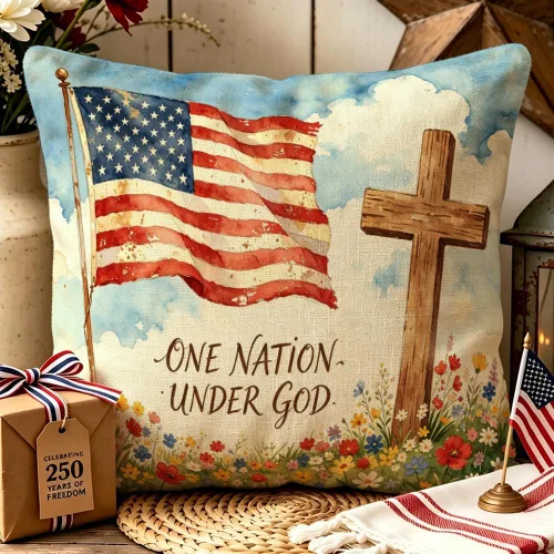 Miniatura 13 de ArogGeld Patriotic Pillow Covers 16x16 Inch 4th of July Dog Decorations America Flag Striped Star Throw Pillow Covers Personalized Funny 250th