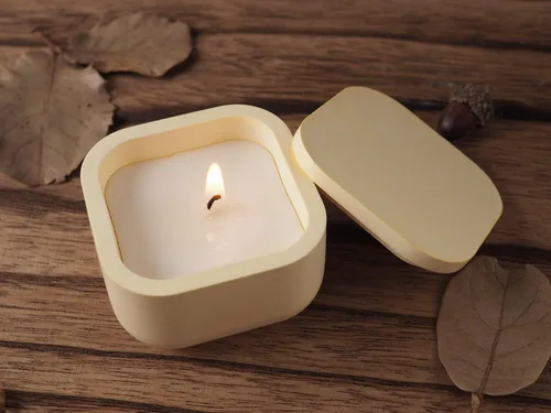Miniatura 6 de Cajas de Almacenamiento con Tapas - Moldes Creativos de Silicona para Velas, Moldes de Botellas de Rayas Redondas y Cuadradas de Hormigón