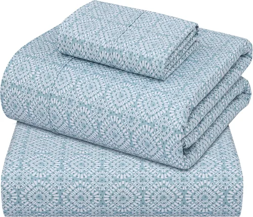 Miniatura 37 de ZOYER Sábanas de percal 100 % algodón tamaño King, refrescantes y transpirables para personas que duermen con calor, ropa de cama crujiente