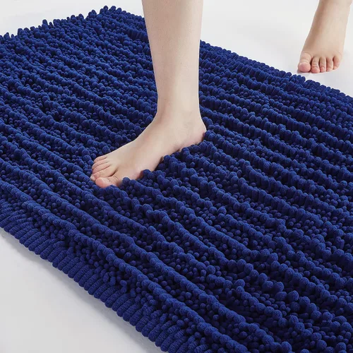 Miniatura 58 de FLOLEOPA Alfombras de Baño de Microfibra de Felpa Suave, Alfombras de Baño Absorbentes Antideslizantes Lavables a Máquina, Tapetes de Baño para Beige