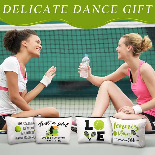 Miniatura 6 de Geosar 4 piezas de regalos de fútbol bolsa de maquillaje para mujeres, mamá, equipo, regalo inspirador para jugadores de fútbol, amantes