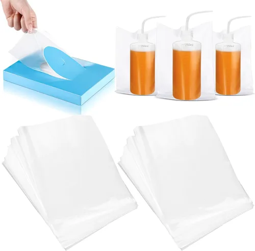 Harloon 500 bolsas desechables para botellas de tatuaje, bolsas de plástico desechables de 6 x 8 pulgadas para suministros de limpieza (transparente)