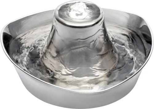 Miniatura 11 de PetSafe Seaside - Fuente de acero inoxidable para gatos y perros, filtros de agua adicionales y 1 bomba incluida, la torre crea un flujo relajante