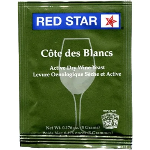 Miniatura 3 de Red Star Cotes Des Blancs - Levadura de vino (paquete de 3) – Ideal para hacer sidra de vino Mead Kombucha en casa – 0.18 oz de sobres