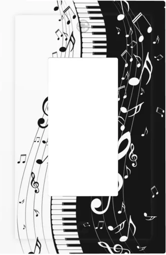 Miniatura 68 de Placa de receptáculo para interruptor basculante de una sola banda, 1 banda Decora GFCI Starry Night Painting Placa decorativa de pared