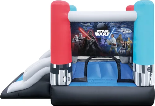 Miniatura 8 de Funormous Marvel Spider-Man Casa de Rebote Inflable con Tobogán, Castillo Hinchable de Spiderman para Niños, Interior y Exterior, Plus Soplador