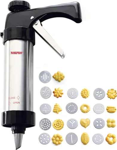 Miniatura 2 de Norpro 3299 S/S - Prensa para galletas/glaseado con estuche