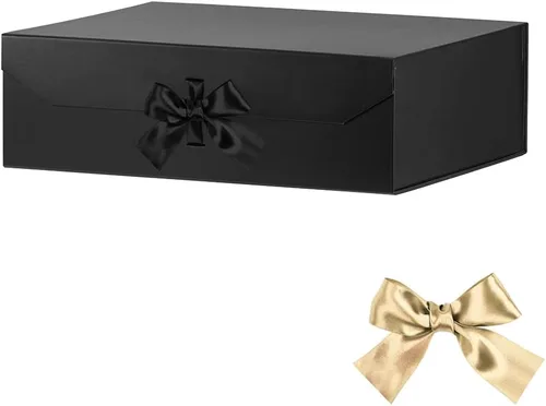 Miniatura 15 de GoooodGift Caja de regalo grande blanca de 13 x 11 x 5.3 pulgadas, caja de regalo con tapa cierre magnético, Navidad, cajas de regalo plegables