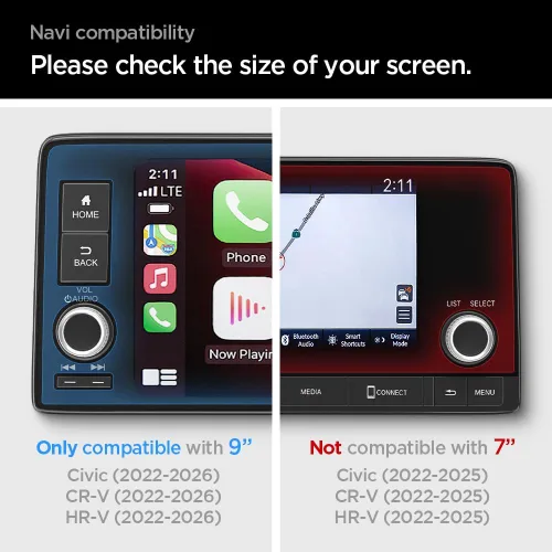 Miniatura 2 de Spigen Protector de pantalla de vidrio templado [GlasTR Slim] diseñado para Honda Civic (2026-2022), Honda CR-V (2026-2023), Honda HR-V (2026-2022)