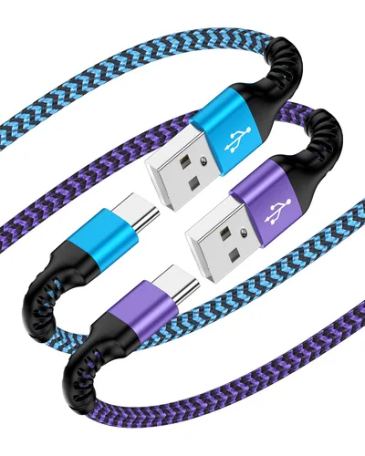 Cable USB C para iPhone Air iPhone 17e 17 Pro Max 17 Pro 17 16e 16 Pro 15 Pro/Plus, 2 unidades de cable de carga rápida USB a Usbc, cable de carga