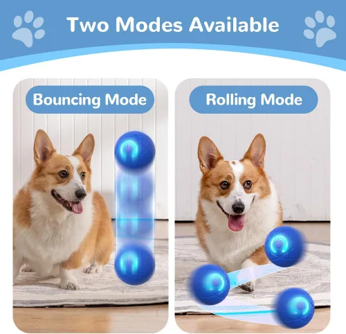 Miniatura 5 de Juguetes interactivos para perros pequeños, bolas para perros pequeños, bolas rodantes automáticas para cachorros, perros pequeños y medianos