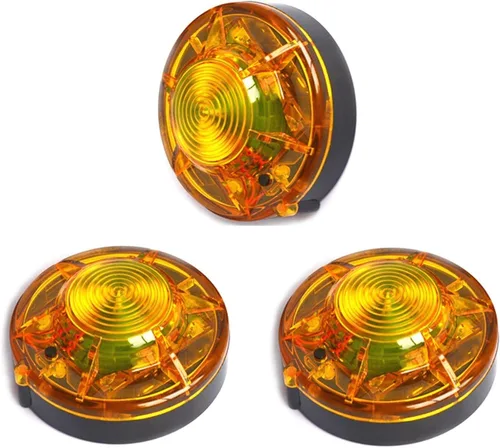 Miniatura 6 de Luces LED de emergencia intermitentes para carretera con base magnética para vehículos y deportes al aire libre. (escarlata)