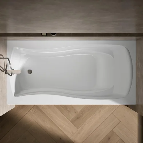 Miniatura 7 de Kohler 1259-LA-0 Mariposa 72" x 36" baño alcobólico, drenaje izquierdo, Blanco