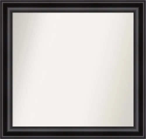 Miniatura 587 de Amanti Art Espejo personalizado, espejo de baño negro puente, espejo de pared o espejo de tocador de baño sobre el fregadero (26 x 26 pulgadas)