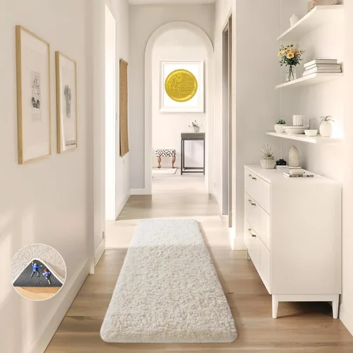 Miniatura 151 de Ophanie Alfombra Verde de Césped, Alfombras de Área para Dormitorio, Alfombra Shag Esponjosa de 4x6 pies, Suave Peluda Afelpada Linda para Niños 7