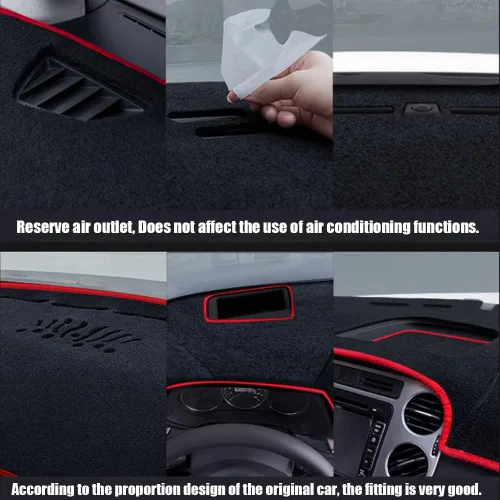 Miniatura 5 de Rifoda Cubierta de tablero para Chevy Silverado 2007-2013 y camioneta GMC Sierra, Chevy Tahoes Suburban 2017-2014, GMC Yukon, tapete antideslizante