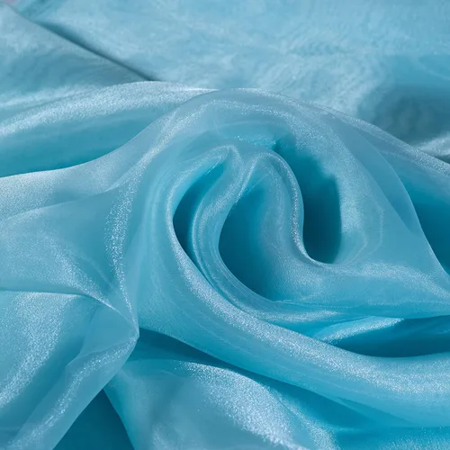 Fynite Tela de organza transparente | 5 yardas de largo | 44 pulgadas de ancho | Perno de organza transparente sólido nupcial para vestidos de novia