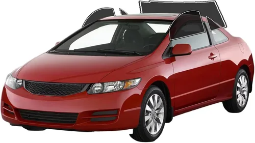 Película de tinte de ventana precortada para Honda Civic Coupé 2006-2011 todos los lados+parabrisas trasero 20% VLT 2 capas antiroturas, bloqueo UV,