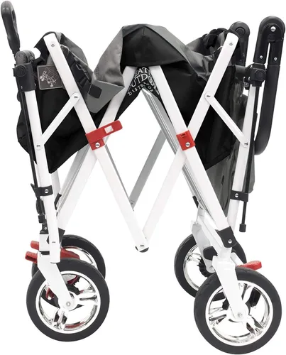 Miniatura 3 de Creative Outdoor Push Pull - Carro plegable para carga Playa Parque Jardín Deportes y Camping Negro con dosel