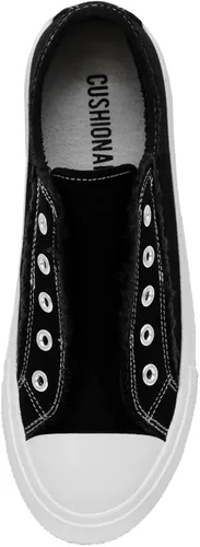 Miniatura 5 de CUSHIONAIRE Zapatilla Vinnie Slip on Canvas para mujer +Memory Foam