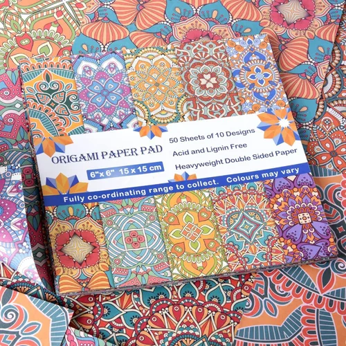 Miniatura 6 de Kit de papel para Origami, doble cara, 100 hojas, 20 colores, 6 pulgadas, cuadrado japonés Chiyo, fácil de doblar, para manualidades, bricolaje