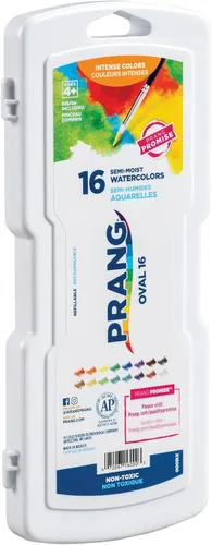 Miniatura 11 de Prang Juego de pintura ovalada para acuarela, 8 colores surtidos, 1 unidad