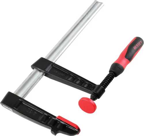 Miniatura 2 de BESSEY Abrazadera TG5.512+2K, carpintería, estilo F, mango 2K, almohadillas reemplazables, 5.5 In. x 12 In., 1320 lb