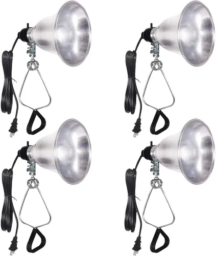 Miniatura 12 de Simple Deluxe - Lámpara de techo con abrazadera de 5.5 pulgadas con reflector de aluminio de hasta 60 W, casquillo E26 (sin foco incluido), cable
