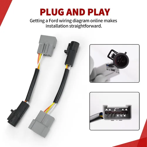 Miniatura 8 de YITAMOTOR Espejos de remolque compatibles con Ford F250 F350 F450 F550 Super Duty 2008-2016, señal de giro LED con calefacción eléctrica, manual