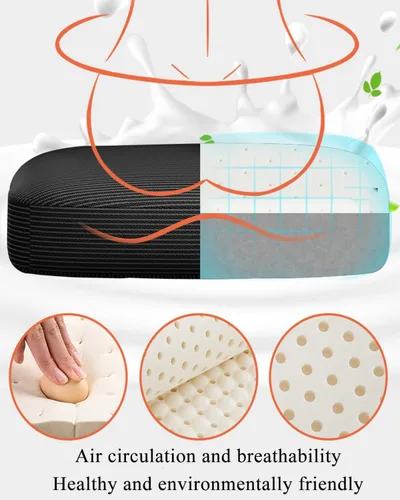 Miniatura 8 de Silla de oficina de malla, ergonómicas de respaldo alto con ruedas y reposacabezas ajustables, cómodos brazos abatibles para el hogar, dormitorio