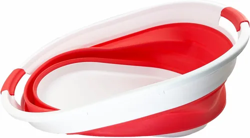 Miniatura 3 de SAMMART Cesta plegable de plástico para lavandería de 39L (10.3 galones), tina de lavado plegable, fácil almacenamiento y ahorro desplegable