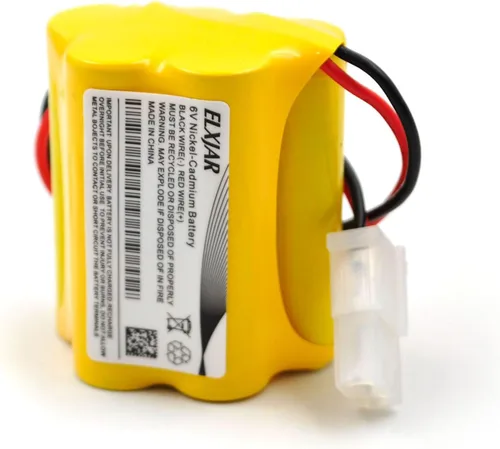 Miniatura 6 de Paquete de 5 baterías de repuesto de 6 V 1000 mAh Ni-CD para Aritech 10050205 Lithonia ENB06006 Prescolite ENB-06006 E18750-100 N1200-4-DWP Señal