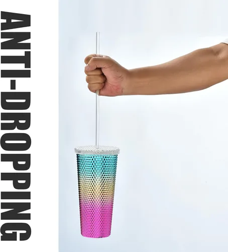 Miniatura 9 de Pajitas de plástico de 10.5 pulgadas reutilizables, de color, para vasos Tervis, Yeti, Signature, juego de 10 con cepillo de limpieza