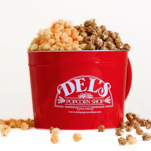 Miniatura 4 de Lata de regalo gourmet para palomitas de maíz - Palomitas de maíz (caramelo, 2 galones)