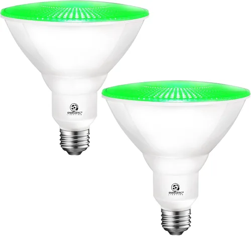 Miniatura 8 de Energetic - Bombilla LED Par38 roja para exteriores, 16 W (equivalente a 90 vatios), regulable, base E26, para Navidad, Halloween, decoración