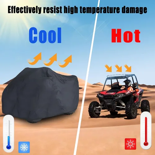 Miniatura 4 de Funda para automóvil de 2 a 3 plazas, impermeable, protección para todo tipo de clima, al aire libre, resistente, protección para todo