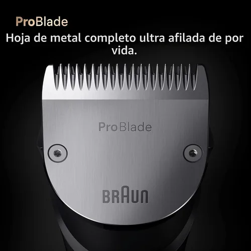 Miniatura 8 de Braun Cortadora eléctrica de barba todo en uno Series 9 PRO para hombre, cortadora de pelo, afeitadora y maquinilla de afeitar para cara, cabello