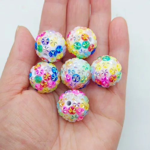Miniatura 7 de Cuentas de diamantes de imitación de colores de 0.78 pulgadas, 0.63 pulgadas, 0.55 pulgadas, 0.394 pulgadas, 0.394 pulgadas, 0.394 pulgadas, 0.394