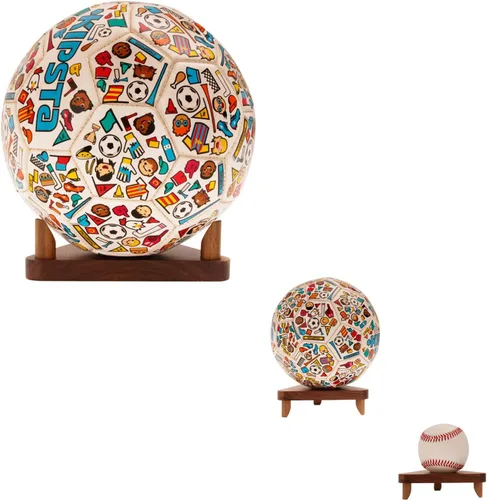 Miniatura 8 de Soporte de exhibición de bolas para baloncesto, fútbol, fútbol, soporte de exhibición de bolas con autógrafo, vitrina de exhibición de recuerdos