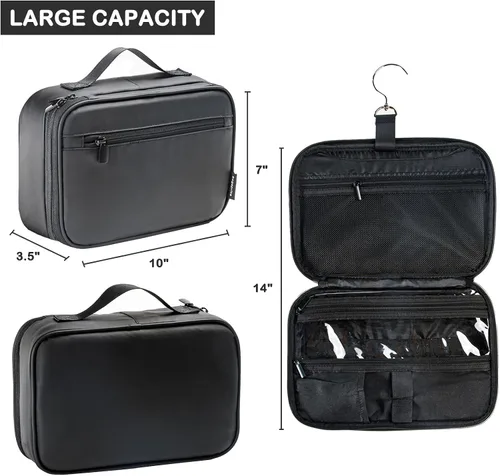 Miniatura 2 de Bolsa de aseo colgante para hombres y mujeres, bolsa de viaje BAGSPRITE para artículos de tocador, bolsa de afeitar resistente al agua para hombres
