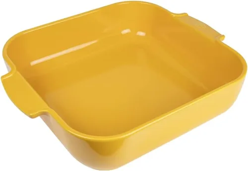 Cerámica Cuadrada Baker Azafrán Amarillo, 14.2 in – 14.25in