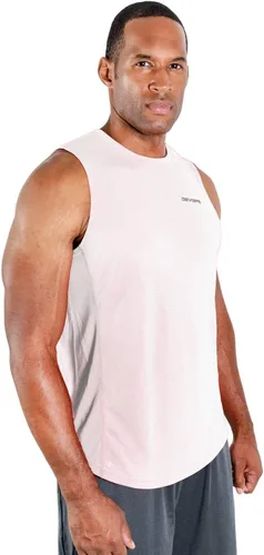 Miniatura 2 de DEVOPS - Paquete de 3 camisetas sin mangas para hombre, ajuste seco, para músculos, camiseta de entrenamiento