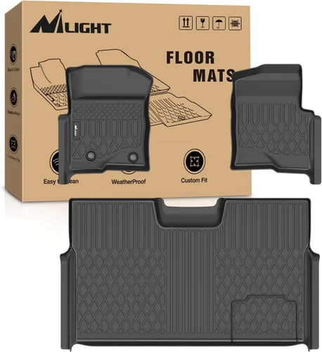 Miniatura 10 de Nilight Alfombrillas TPE para Ford F250 F350 F450 Super Duty Crew Cab 1999 2000 2001 2002 2003 2004 2005 2006 2007 ajuste personalizado para todo