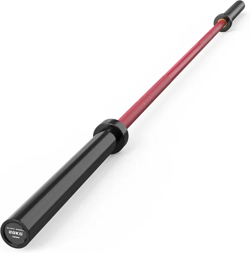 Miniatura 21 de HANDBODE Barra olímpica, barra de peso de 2 pulgadas para prensa de banco, barra olímpica de 7 pies/6.5 pies, alta capacidad de 1000 libras/1500 500
