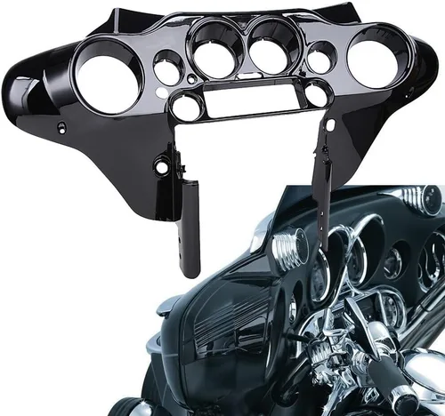 Miniatura 6 de Alerón interior delantero brillante en color negro para Harley Touring Electra Street Glide 1996-2013 97 98 99 00 01 02 03 04 05 06 07 08 09 10 11 12